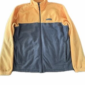 Columbia Orange and Gray Fleece Jacket